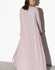 Pleated Summer Abaya in Mauve