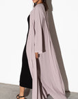 Pleated Summer Abaya in Mauve