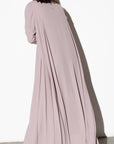 Pleated Summer Abaya in Mauve