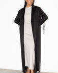 Suit Abaya in Polished Black