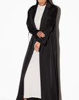 Suit Abaya in Polished Black