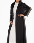 Suit Abaya in Polished Black