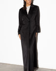 Suit Abaya in Polished Black