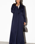 Suit Abaya in Polished Navy