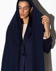 Suit Abaya in Polished Navy