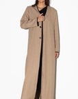 Tan Structured Abaya