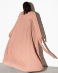 Pleated Summer Abaya in Toffee