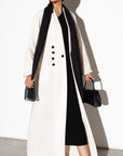 Sleek Jacket Open Abaya in Off-White