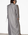 Jacket Abaya in Gray Pin Stripe