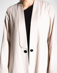 Sleek Jacket Abaya in Ivory