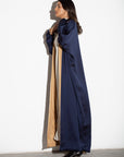 Reversible Abaya in Blue / Gold