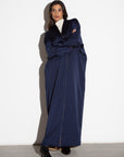 Reversible Abaya in Blue / Gold