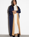 Reversible Abaya in Blue / Gold