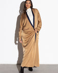 Reversible Abaya in Blue / Gold