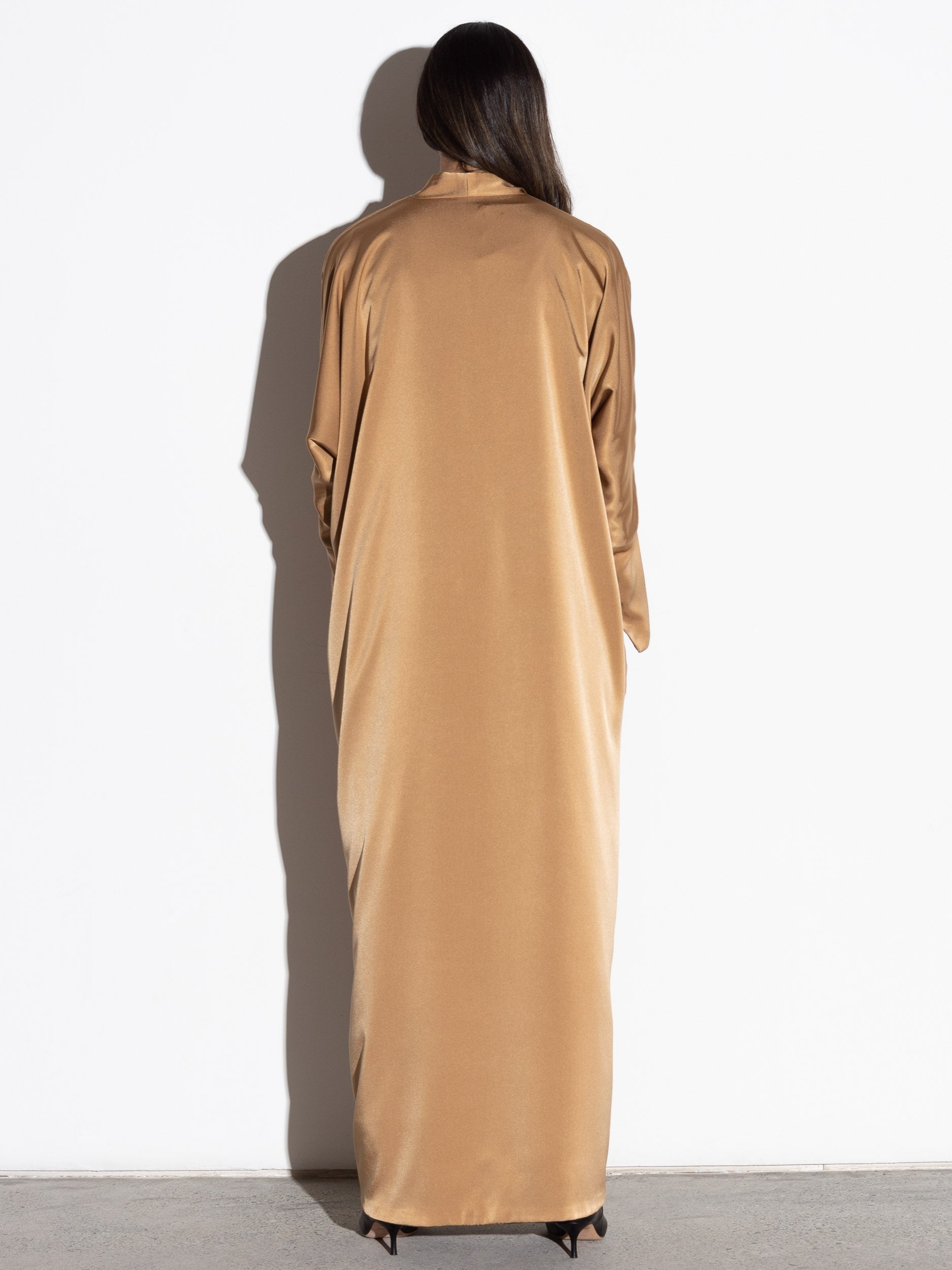 Reversible Abaya in Blue / Gold