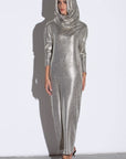 Metallic Silver Dress