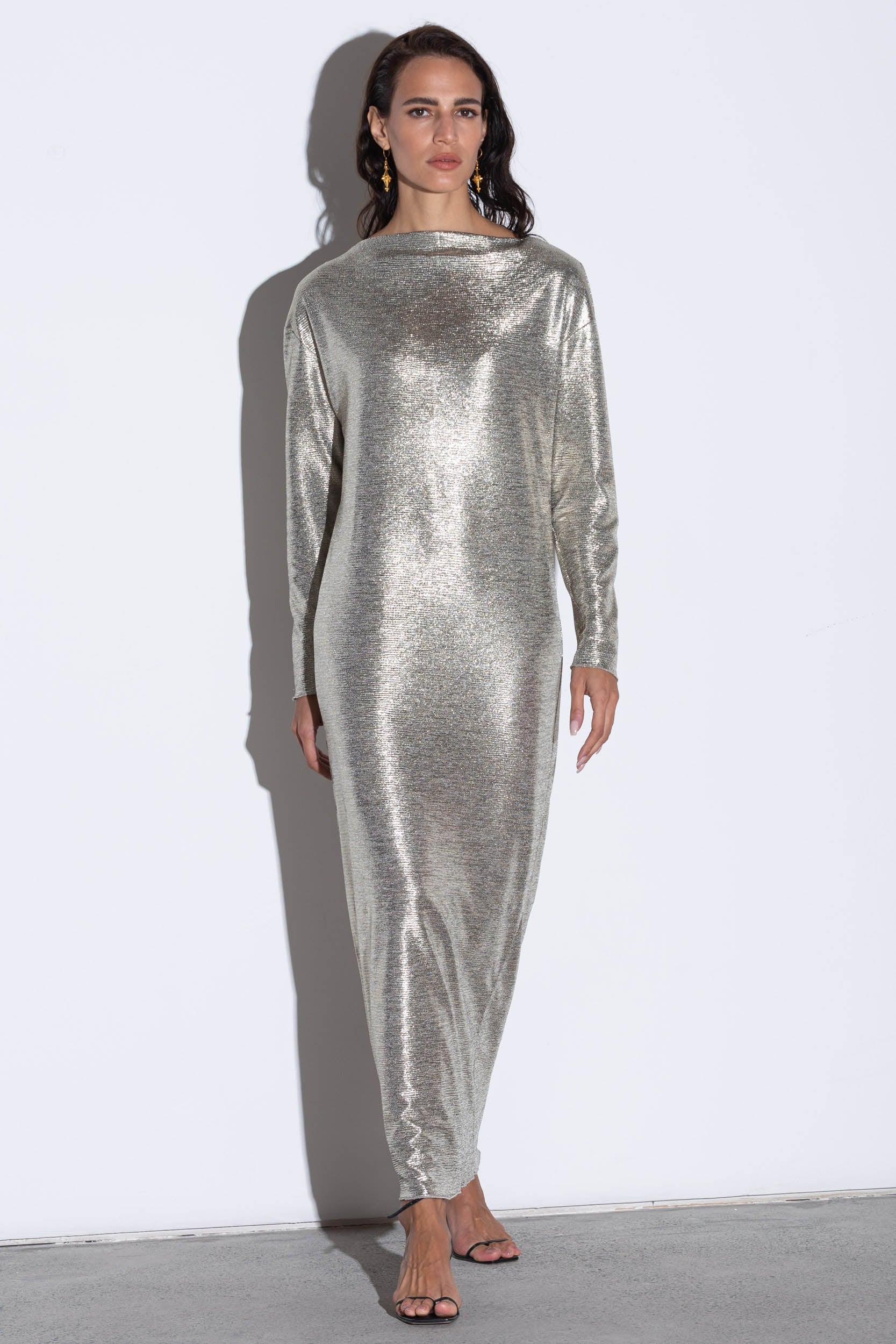 Metallic Silver Dress Metallic Silver Dress