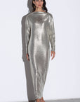 Metallic Silver Dress