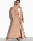 Trench Abaya in Caramel