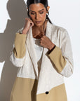 Ivory Mustard Abaya