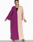 Two Sided Abaya in Fuschia Nude