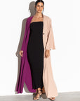 Two Sided Abaya in Fuschia Nude