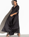 Woven Abaya in Black