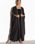 Woven Abaya in Black