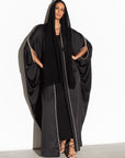 Woven Abaya in Black