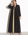 Luxury Gold Trim Abaya