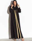 Luxury Gold Trim Abaya