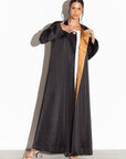 Black Abaya with Accent Sleeves