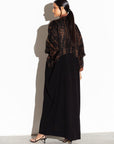 Black and Copper Abaya