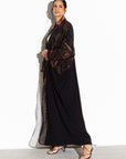 Black and Copper Abaya