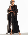 Black and Copper Abaya