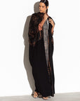 Black and Copper Abaya