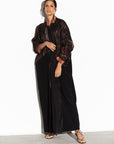 Black and Copper Abaya