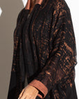 Black and Copper Abaya