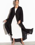 Loose Cut Linear Black Abaya