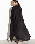 Loose Cut Linear Black Abaya