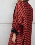 Stripe Abaya in Brick