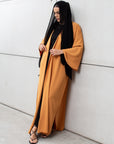 Flow Abaya in Tangerine