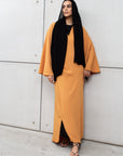 Flow Abaya in Tangerine