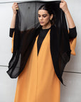 Flow Abaya in Tangerine