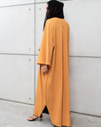 Flow Abaya in Tangerine