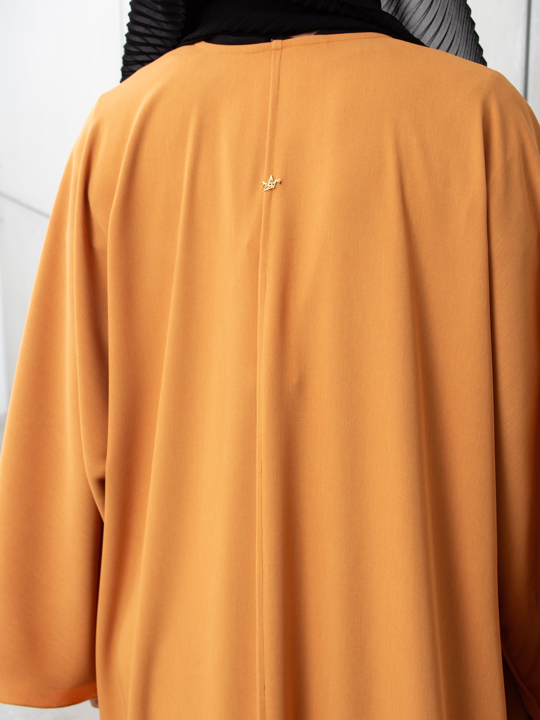 Flow Abaya in Tangerine