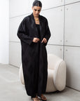 Lux Flow Abaya in Black