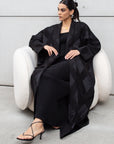 Lux Flow Abaya in Black