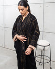 Black and Gold Abaya