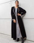 Winter Gold and Silver Detailing Coat Abaya